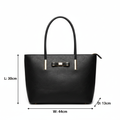 Black Tote Bag - Dimensions