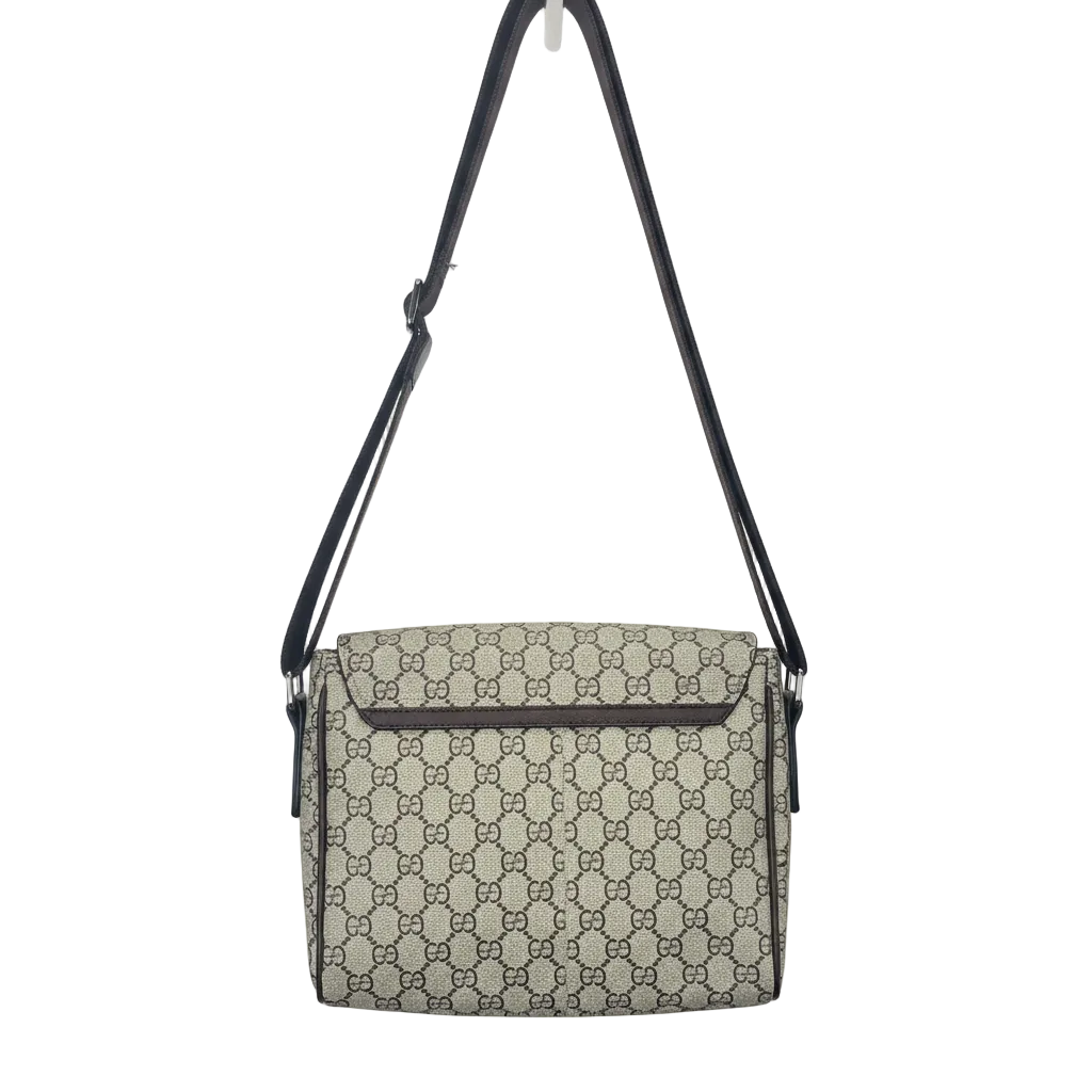 Unisex Monogram Crossbody Messenger Bag