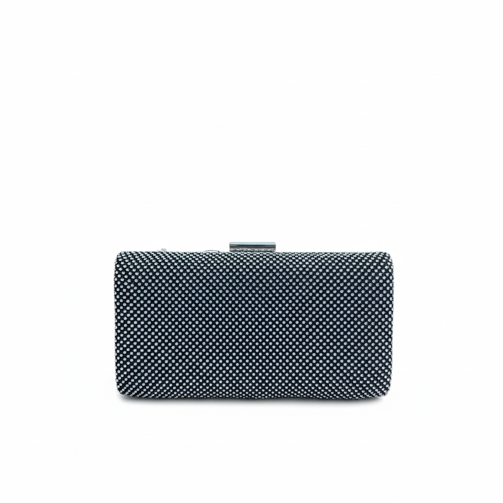 Diamante Clutch Bag with Chain Crossbody Strap