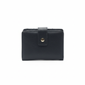 Multi-Colour Card Wallet with Snap Closure