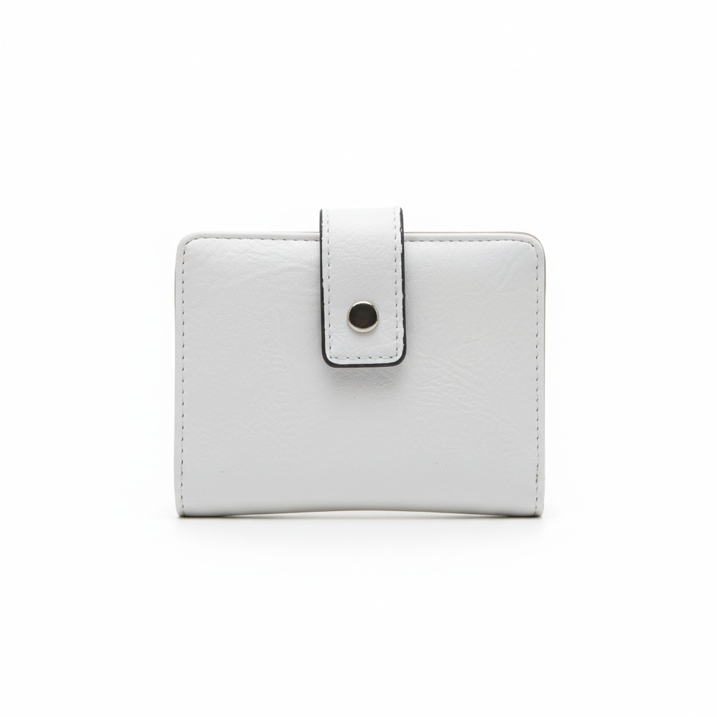 Multi-Colour Card Wallet with Snap Closure